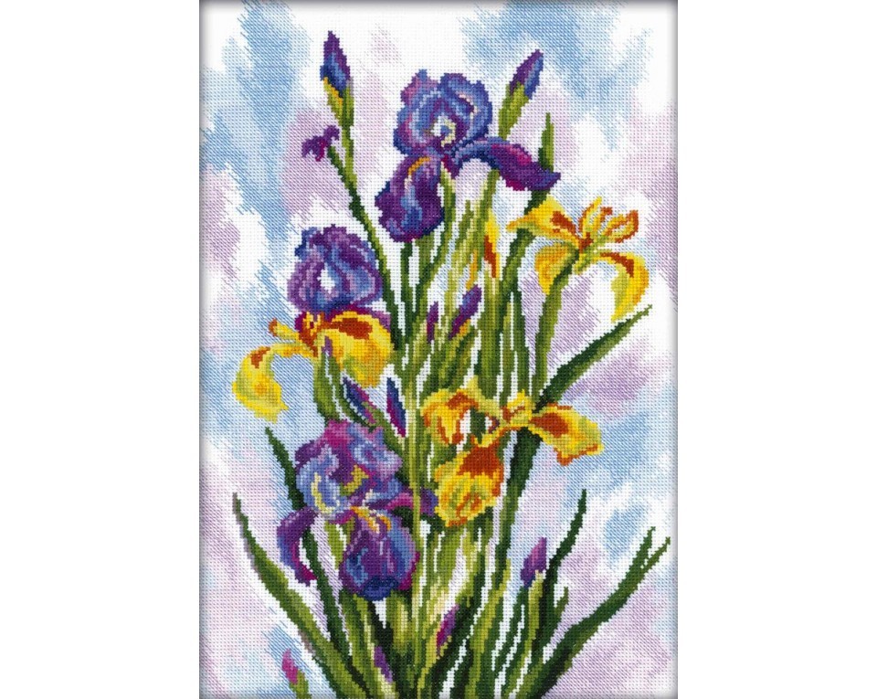 Cross-Stitch Kit "Watercolor irisest", Article: M287