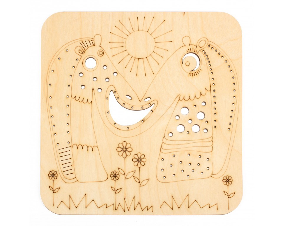 Plywood form "Buratini" - decorative plate, Article: DZ70025
