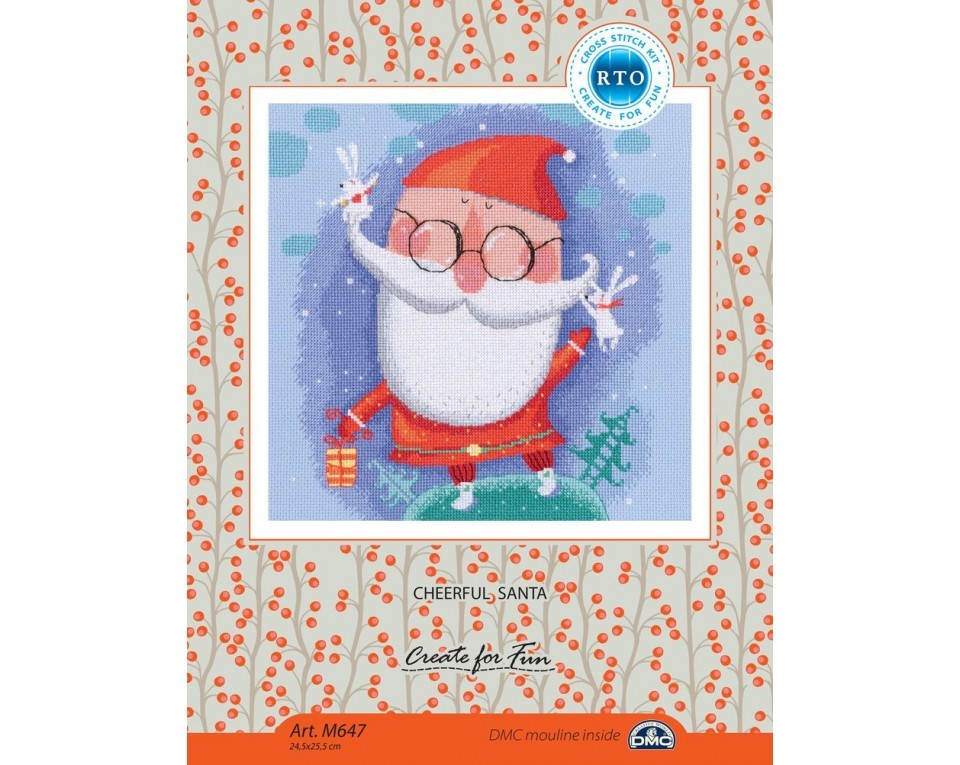 Cross-stitch kits "Cheerful Santa", Article: M647
