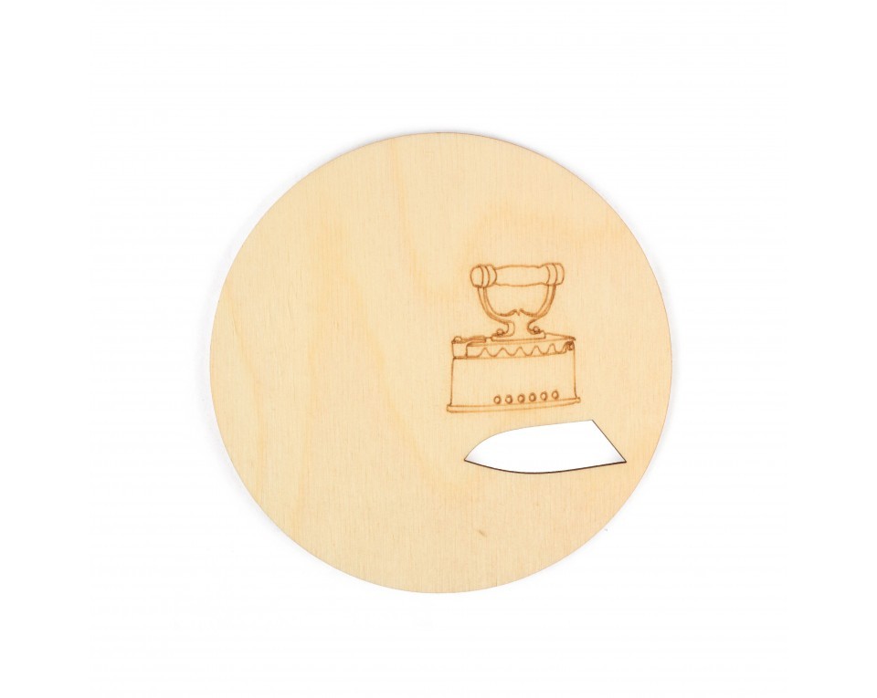 Plywood form - hot pad "Buratini", Article: DZ72009