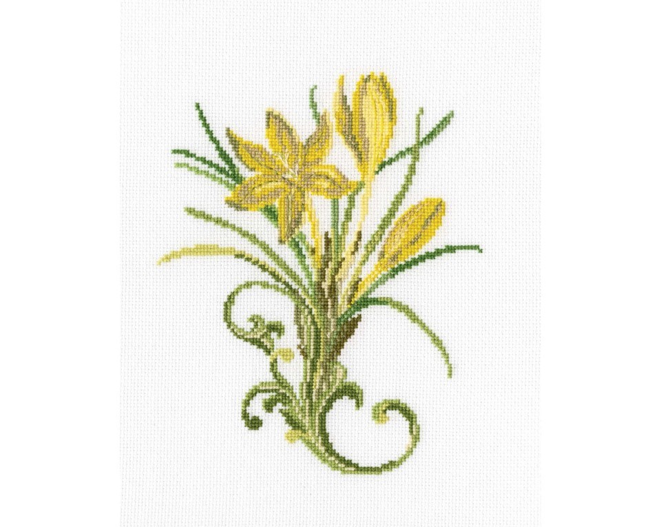 Cross-Stitch Kit "Yellow snowdrops", Article: C259
