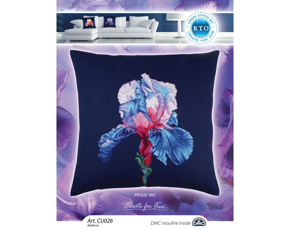 Cross-stitch kit "Proud iris", Article: CU026