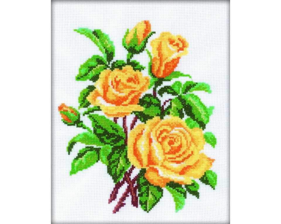 Cross-Stitch Kit "Yellow Roses", Article: M143