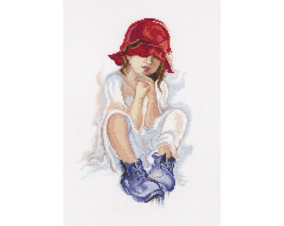 Cross-stitch kit "Girl dreaming", Article: M556