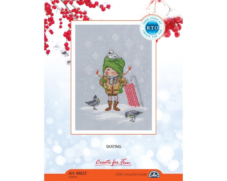 Cross-stitch kits "Skating", Article: M653