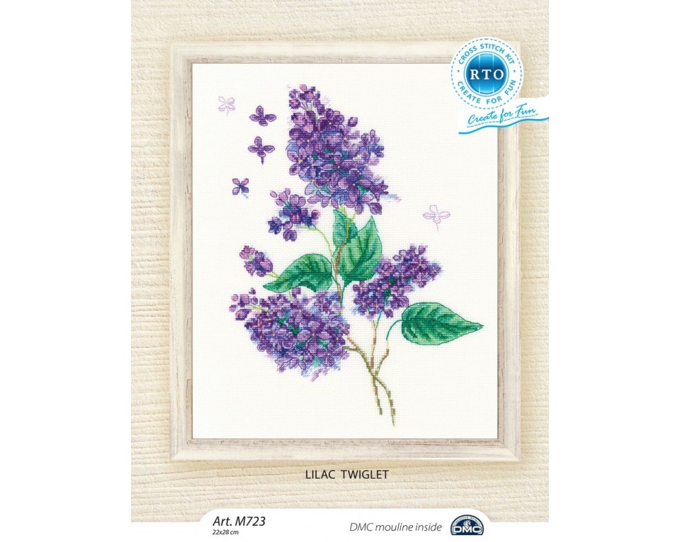Cross-stitch kits "Lilac twiglet", Article: M723