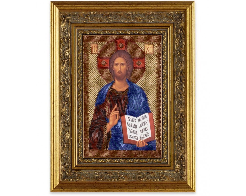Icon beaded embroidery kit "Christ Pantocrator", Article: RB-150