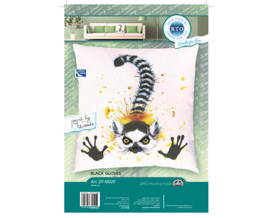 Cross-stitch kits with printed background "Coffee", Article: DT-M021