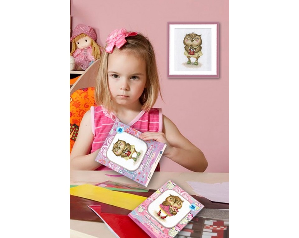 Cross-Stitch Kit "Chocolate bits in silver foil", Article: C233