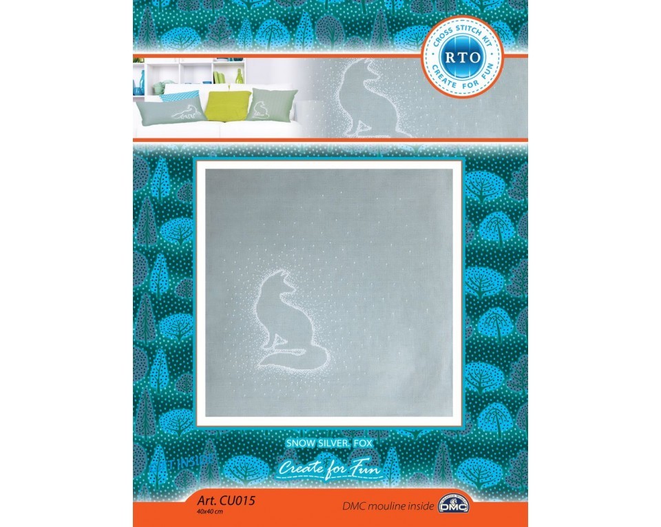 Cross-stitch kit "Snow silver. Fox", Article: CU015