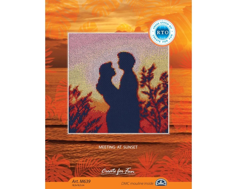 Cross-stitch kits "Meeting at sunset", Article: M639