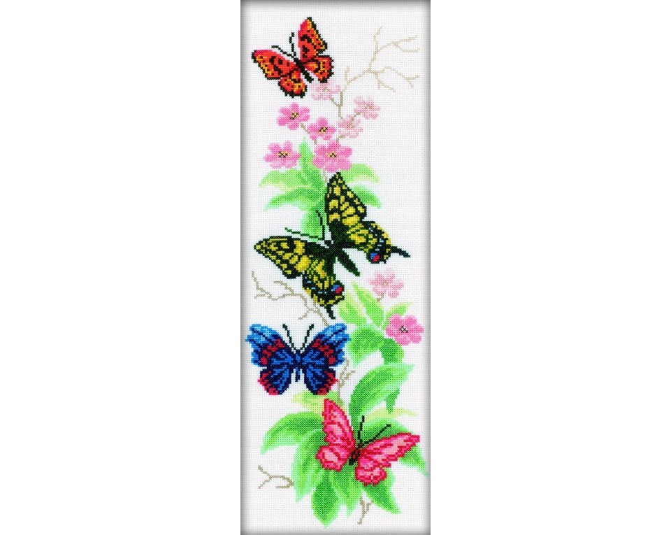 Cross-Stitch Kit "Butterflies And Flowers", Article: M146