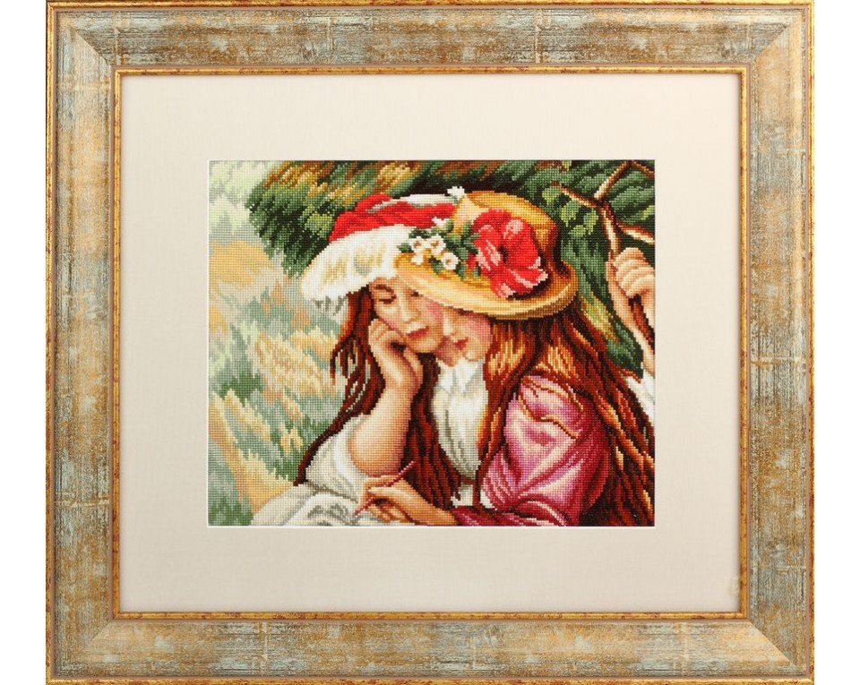 Cross-Stitch Kit "Drawing girls", Article: M410