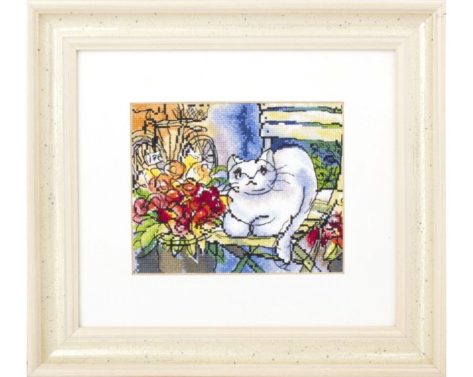 Cross-Stitch Kit "White cat", Article: M471