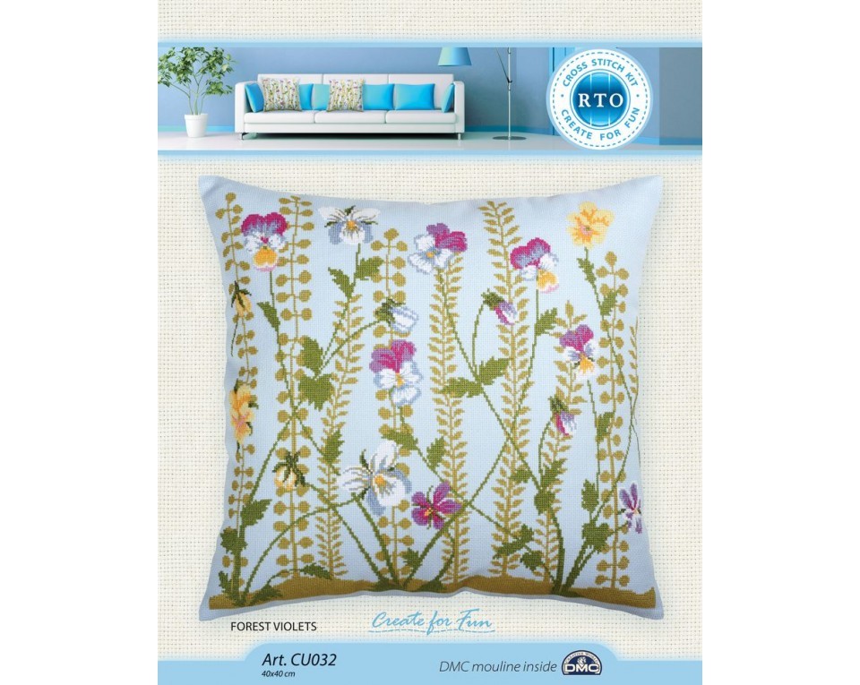 Cross-stitch kit "Forest violets", Article: CU032
