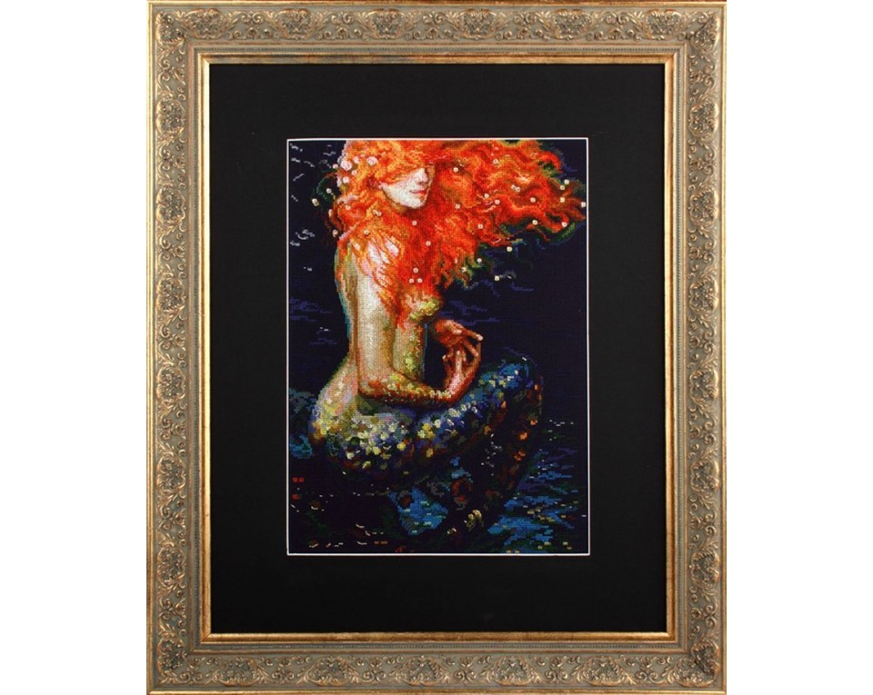 Cross-stitch kits "Red mermaid", Article: M596
