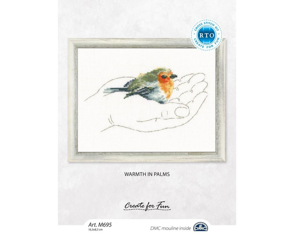 Cross-stitch kits "Warmth in palms", Article: M695