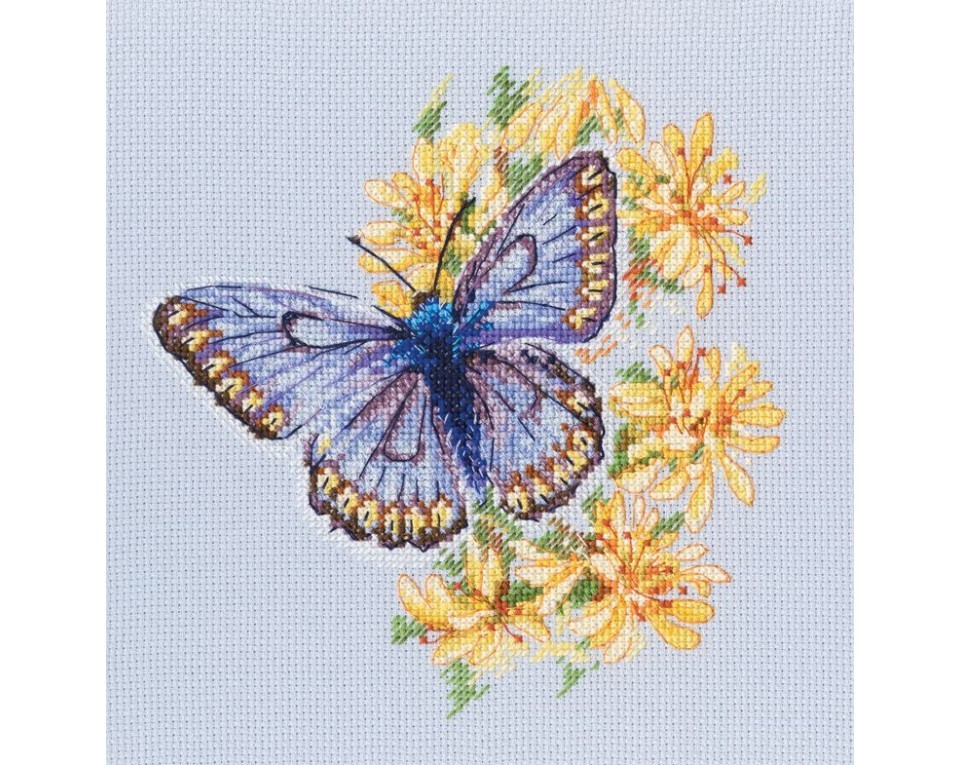 Cross-stitch kits "Butterfly on the flower", Article: M750