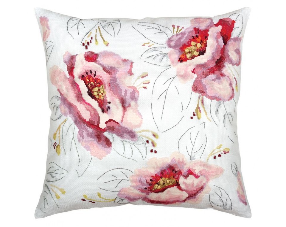 Cross-stitch kit "Tenderness of pink flowers", Article: CU050