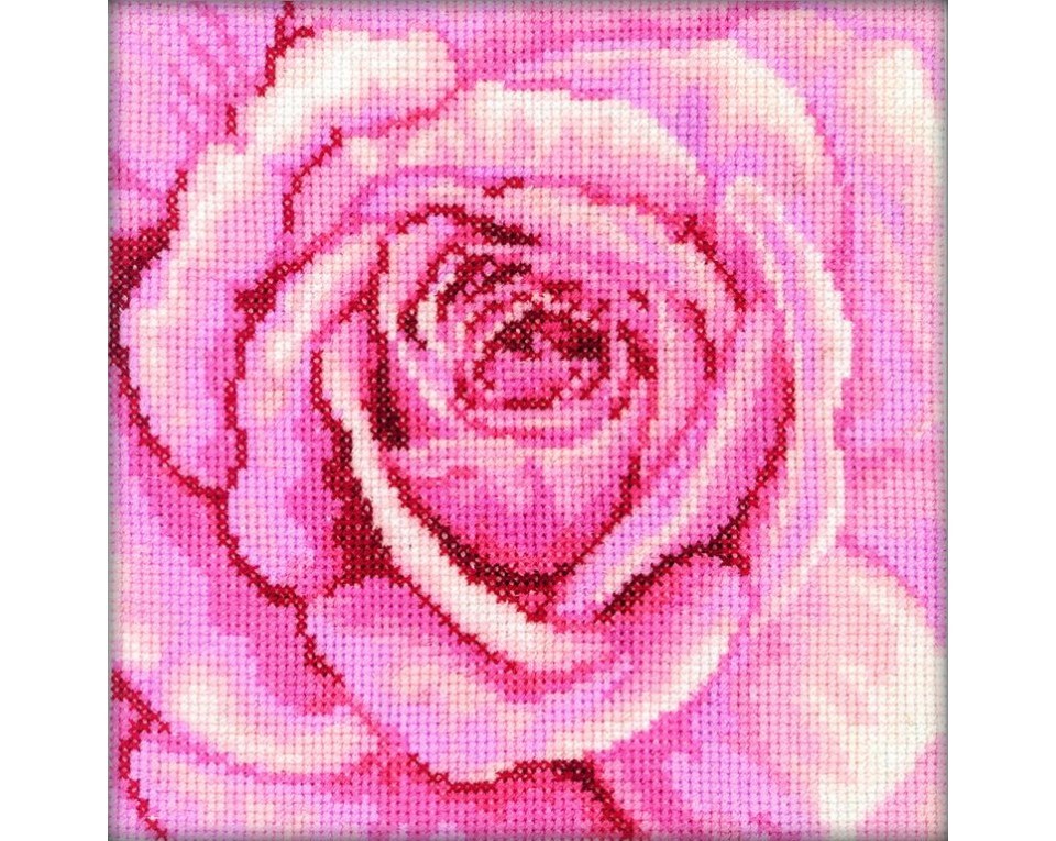 Cross-Stitch Kit "Pink Rose", Article: C070