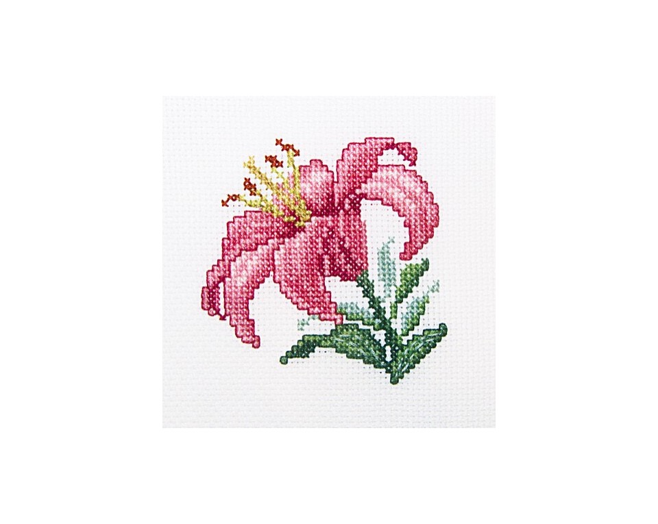 Cross-Stitch Kit "Pink Lily", Article: H247