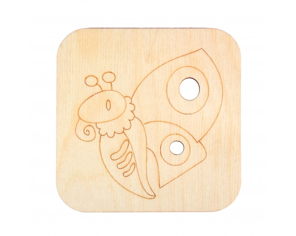 Plywood form "Buratini" - decorative plate, Article: DZ70004