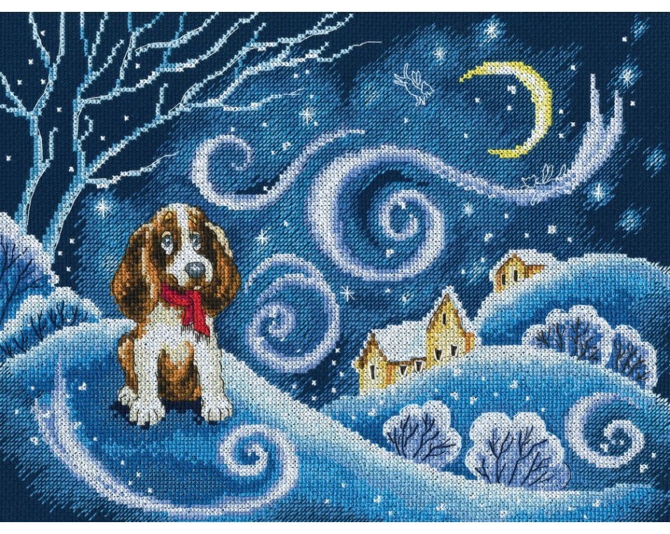 Cross-stitch kits "Snow waltz of snow storm", Article: M704