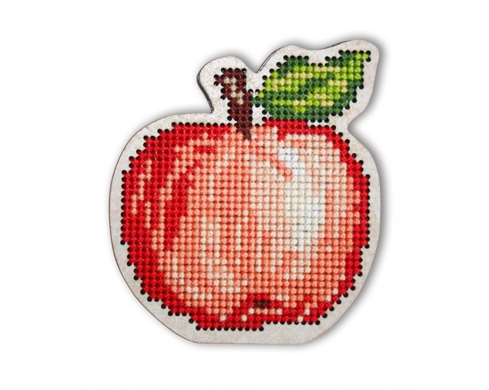 Cross-stitch kit with perforated wooden form, Article: EHW018