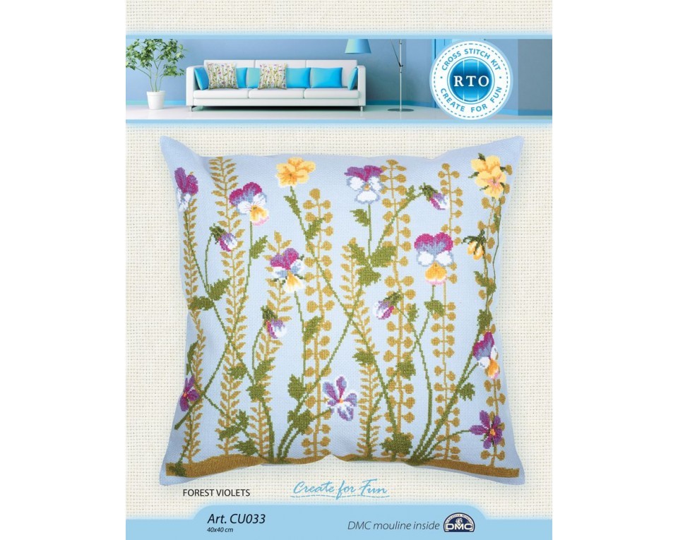 Cross-stitch kit "Forest violets", Article: CU033