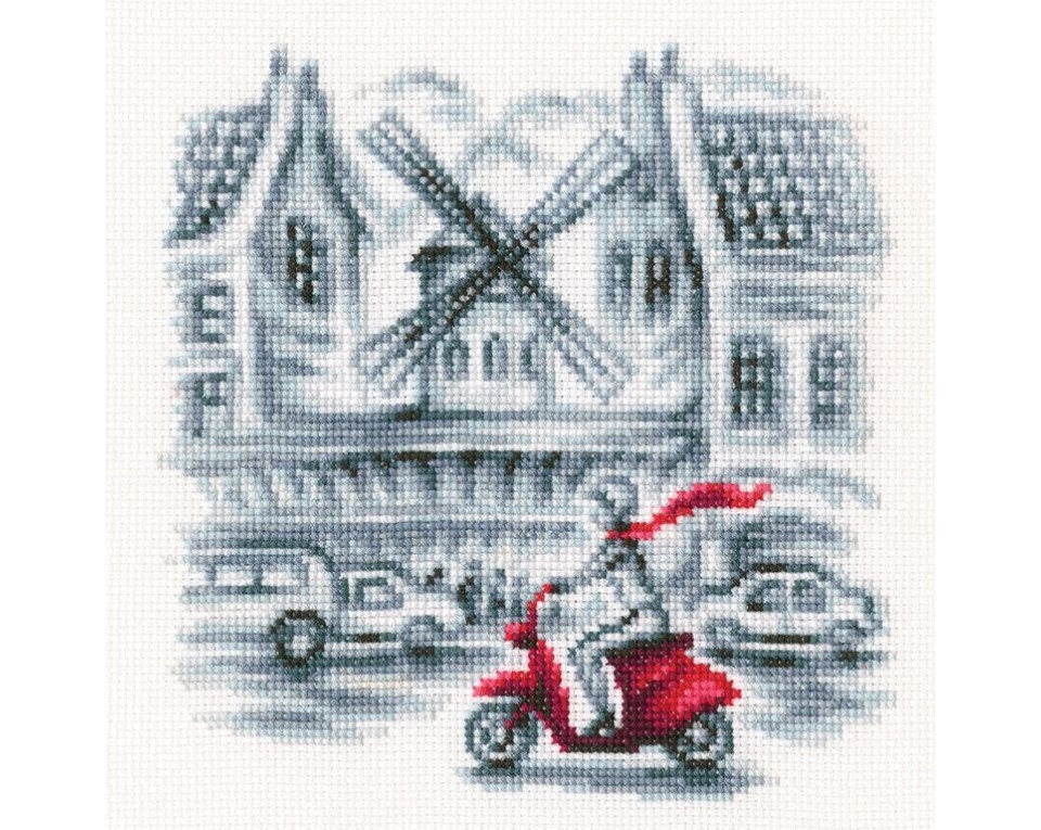 Cross-stitch kit "On the streets of Paris", Article: C332