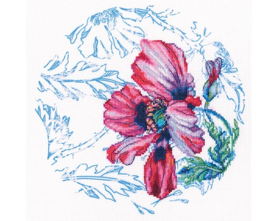 Cross-stitch kits with printed background "Scottish water colours", Article: M70039