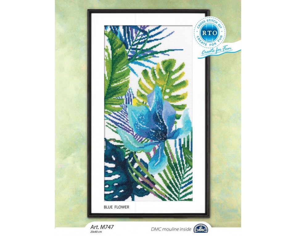 Cross-stitch kit "Blue flower", Article: M747