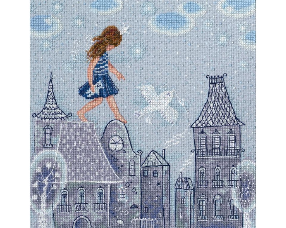 Cross-stitch kits "Fairy tales live on the roofs", Article: M662