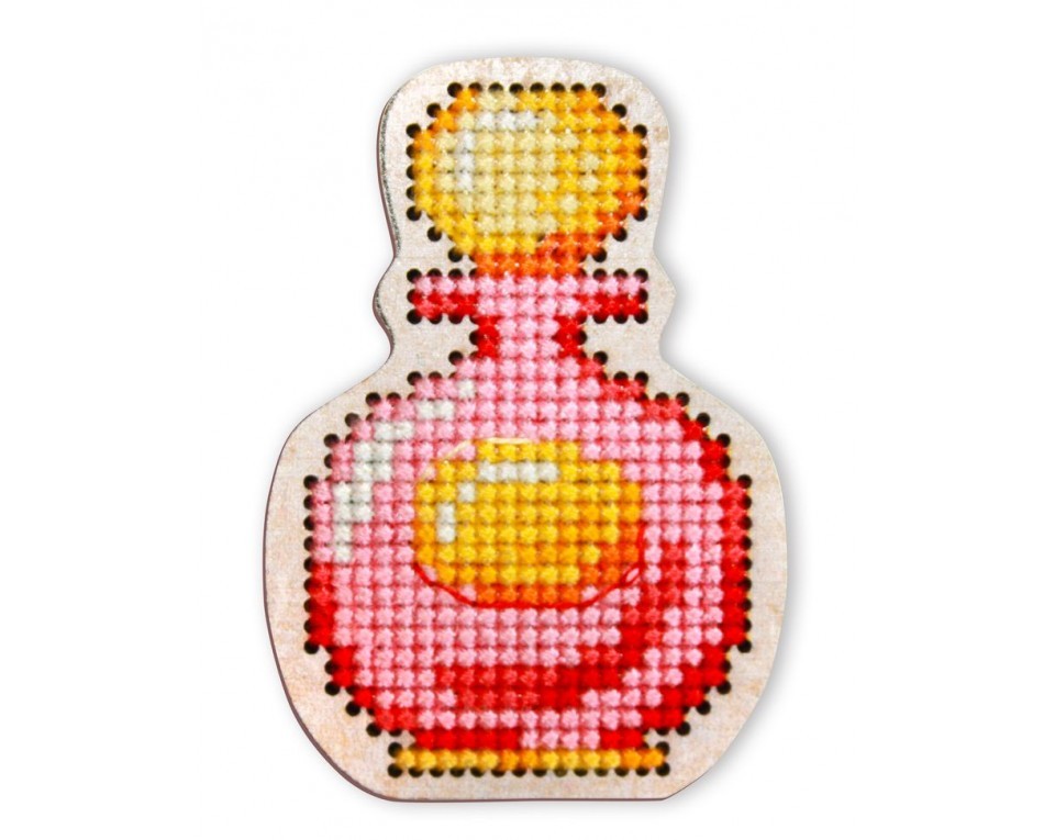 Cross-stitch kit with perforated wooden form, Article: EHW020