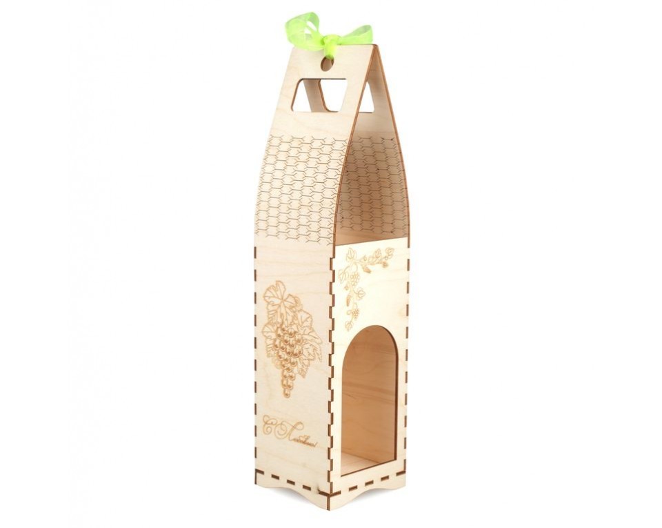 Plywood form - package for bottle "Buratini", Article: DZ20025