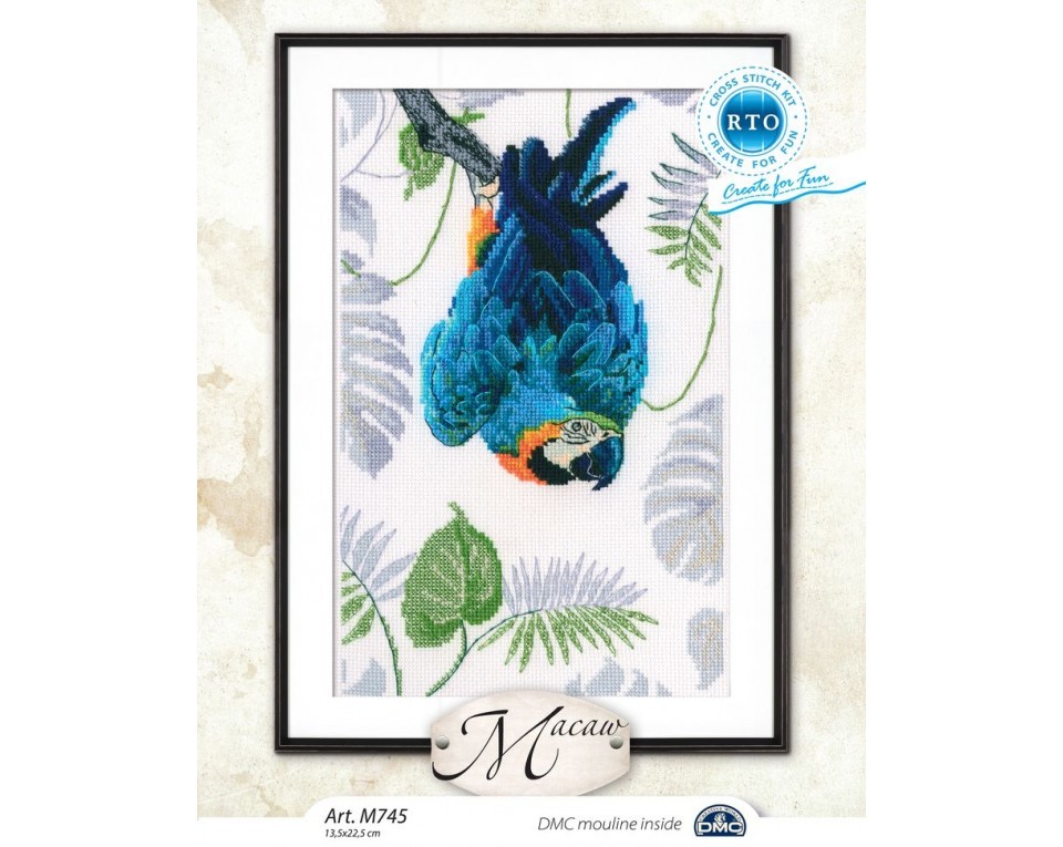 Cross-stitch kit "Macaw ", Article: M745