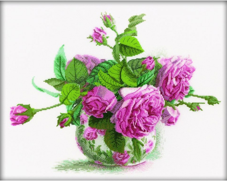 Cross-Stitch Kit "Romantic Roses", Article: M202
