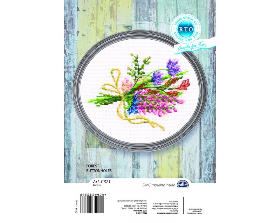 Cross-stitch kit "Forest buttonholes", Article: C321